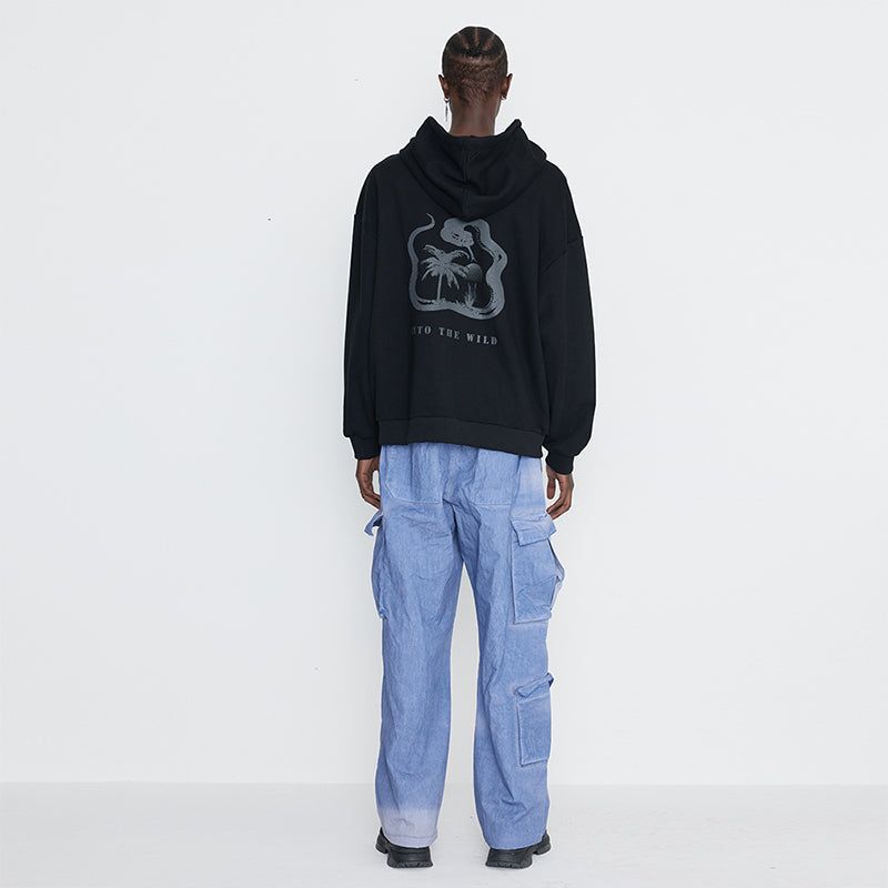 Dyeing Cargo Banding Pants Blue