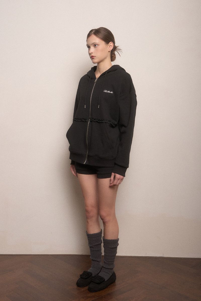Meringue hood zip-up