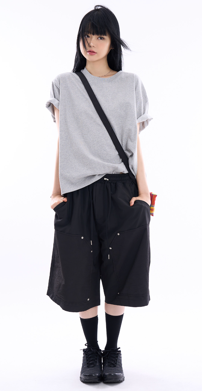 Raucohouse(ラウコハウス)の「Broher rivet double-knee bermuda pants(Pants)」