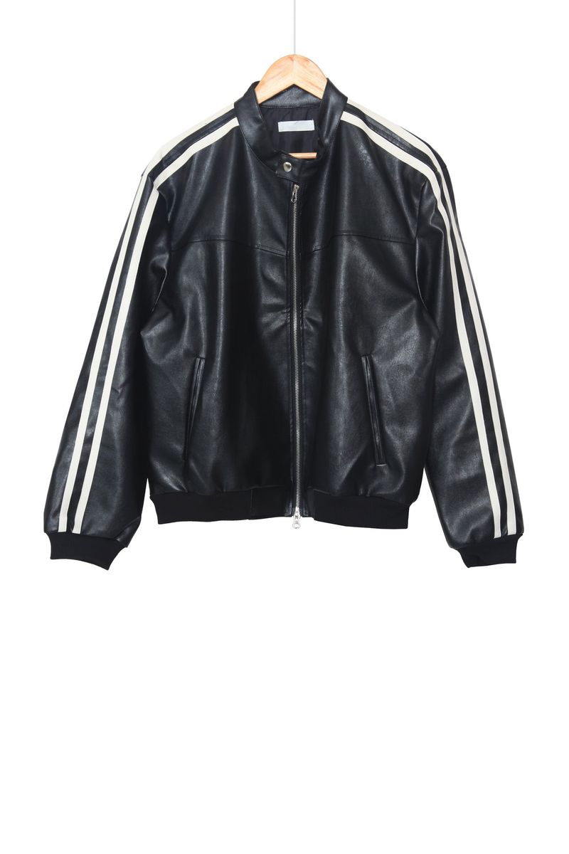 Biker Track Leather Jacket