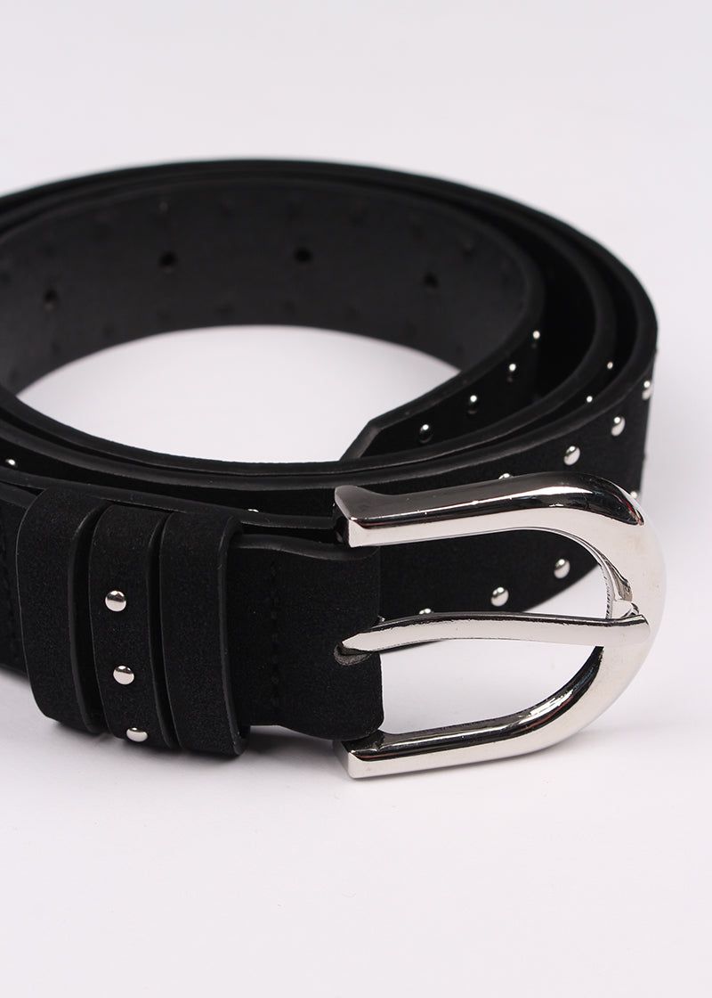 SUEDE STUD BELT