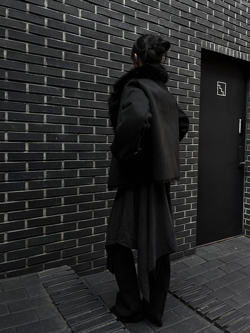 reversible fur mustang jacket (2color)