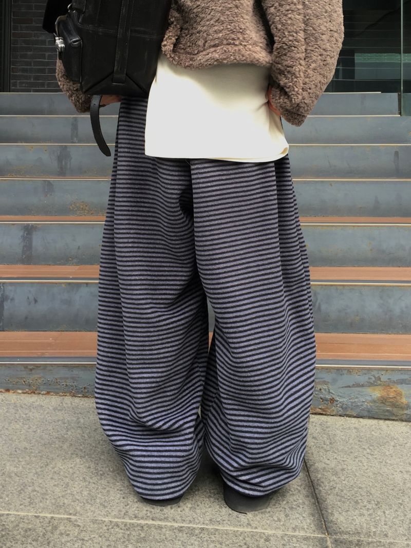 [Ritcore MADE] Striped Fleece Pants (3c)