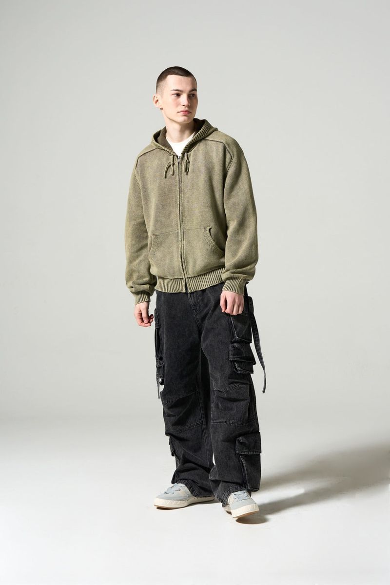 MAX POCKET WASHING WIDE DENIM