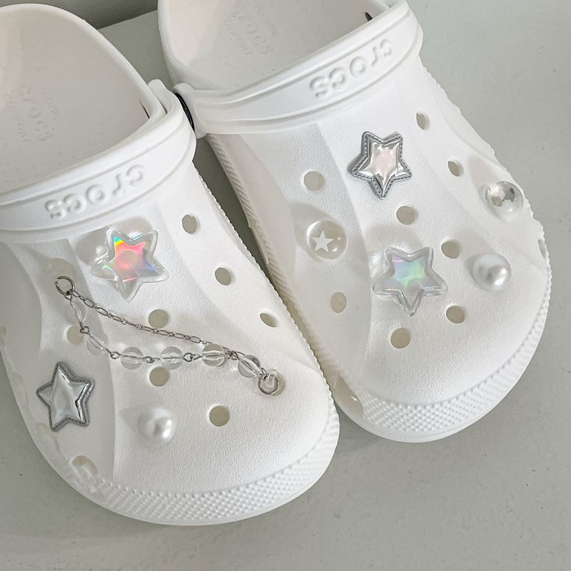 [made]hologram star resin shoes charm set 