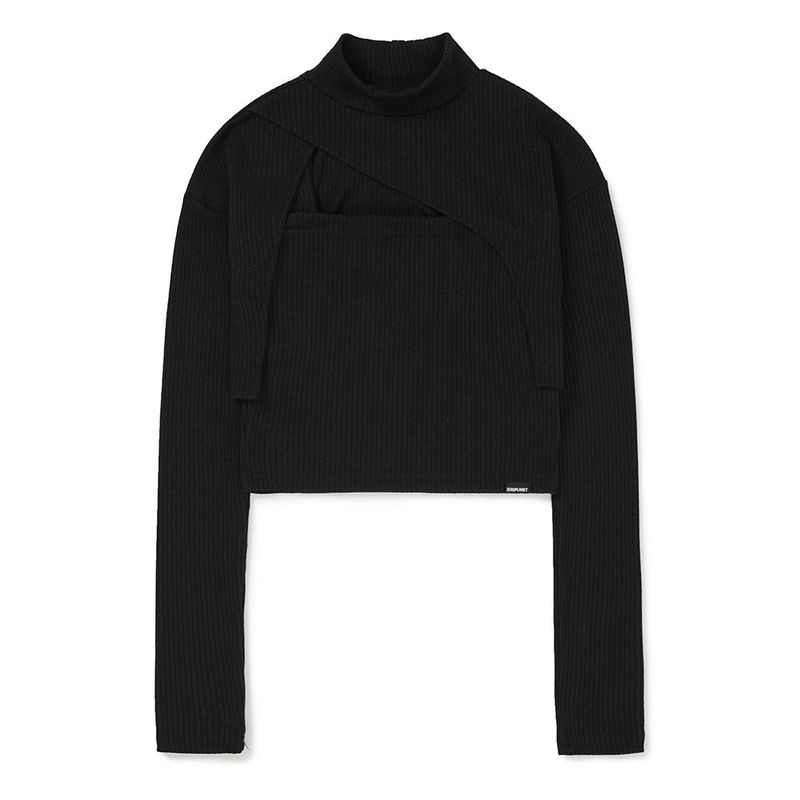 レイヤードラップボレロセット / Layered Wrap Bolero Set [BLACK]
