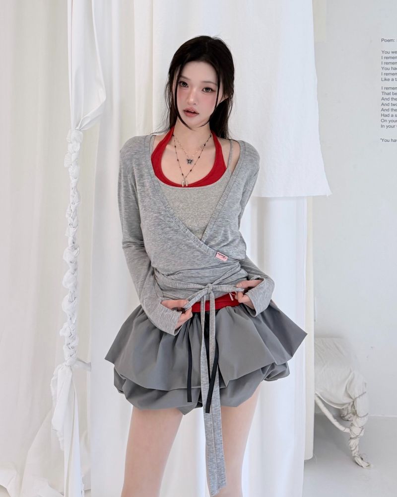 Swan Sheer Wrap Cardigan