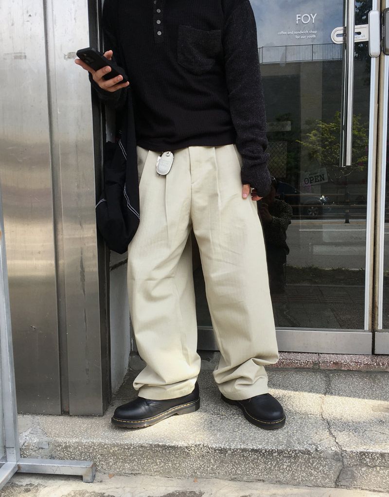 No.1436 herringbone tuck PT (3color)