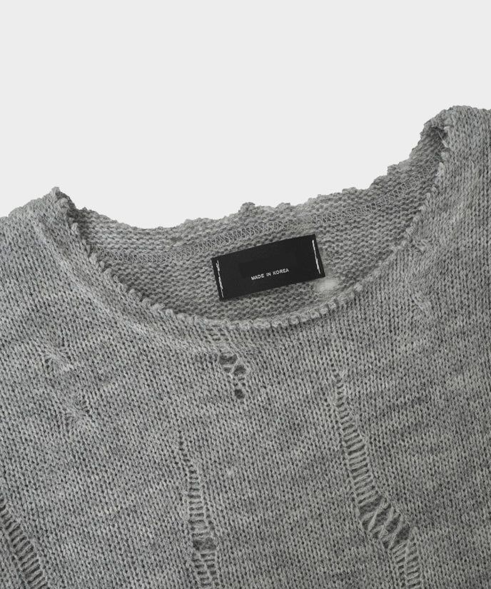 Damage Mohair Knit