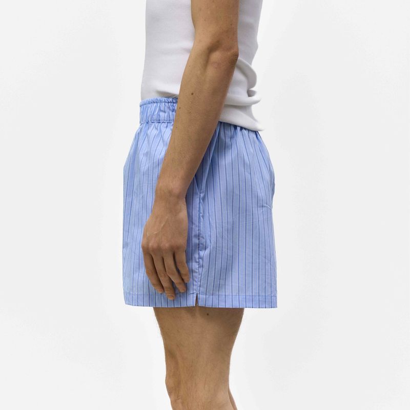 UNISEX LABEL TRUNK SHORTS_SKYBLUE