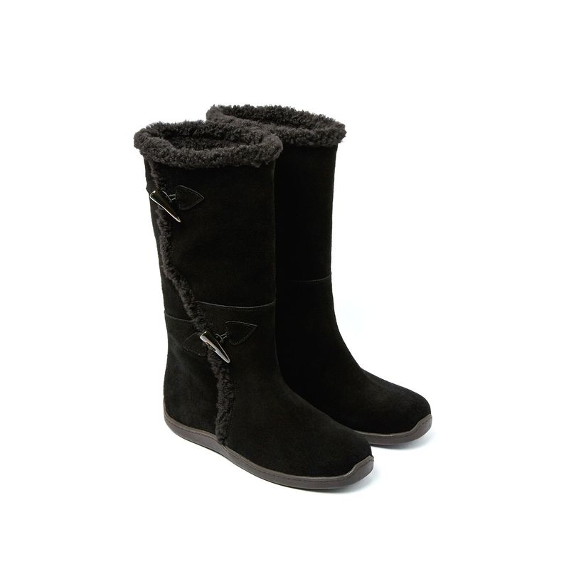 Toggle 0015. Duffle Shearling Boots - 3colors