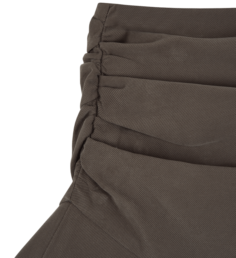 Tulip drape skirt, Brown