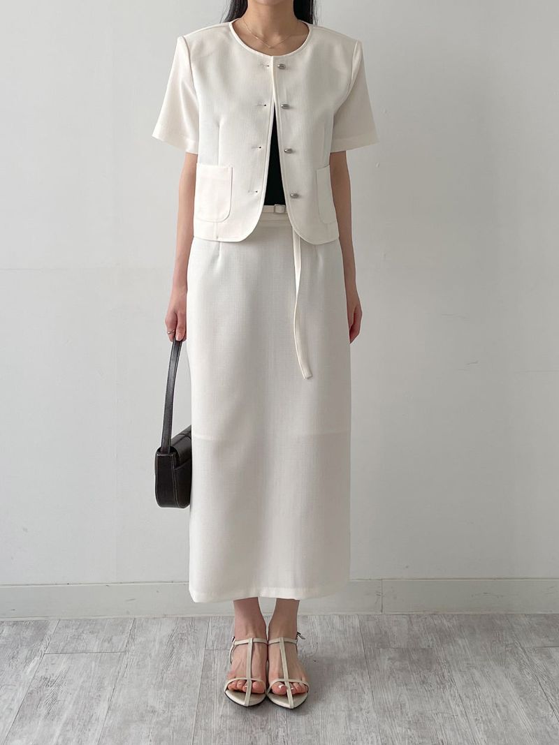 Lara Tweed Short Sleeve Jacket