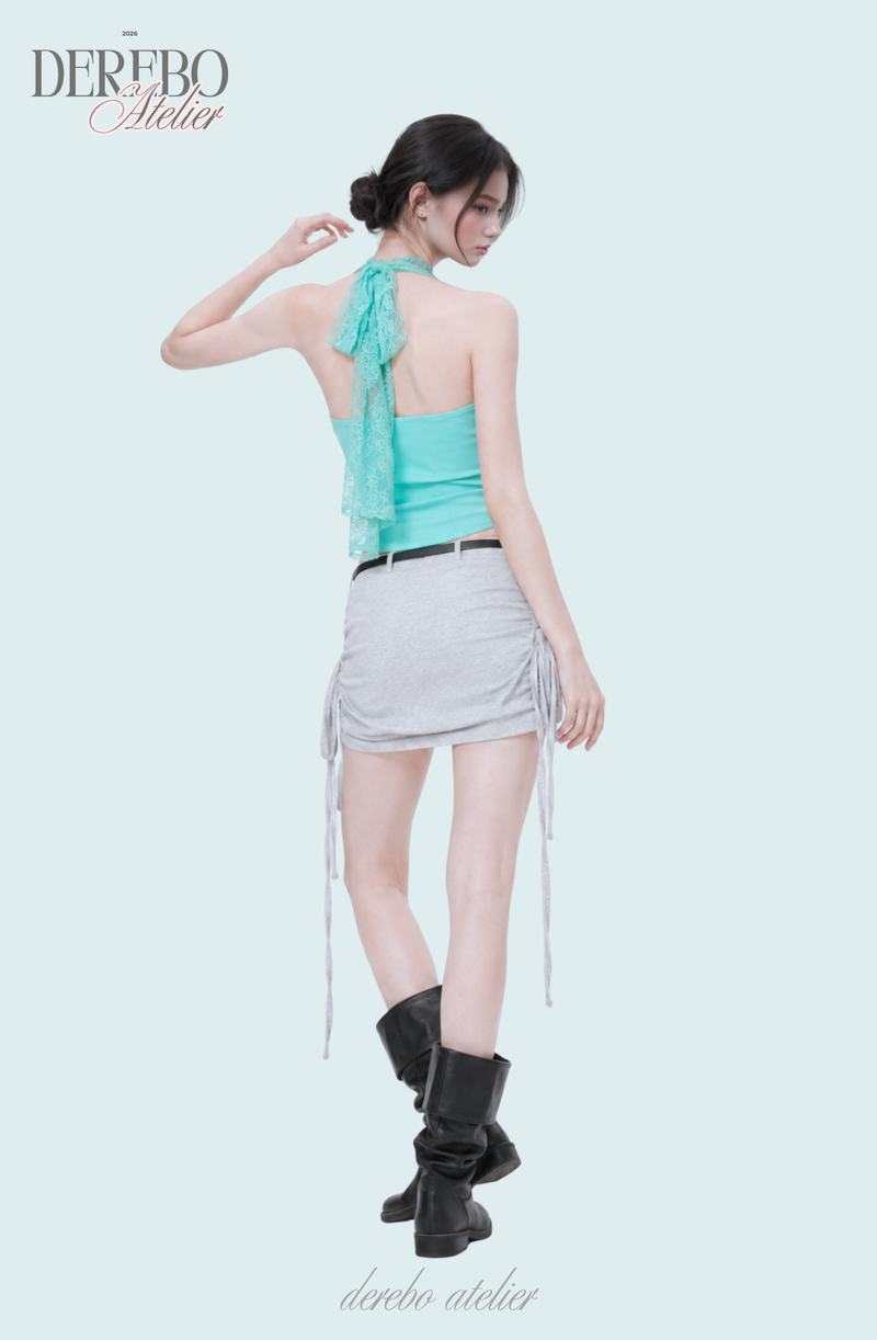 Tinkerbell Mint Lace Halter Neck Top