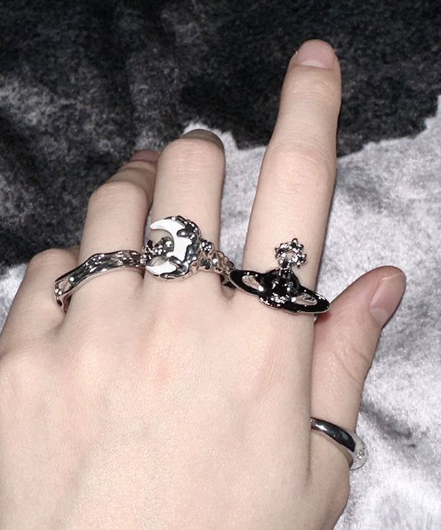 White Moon Ring
