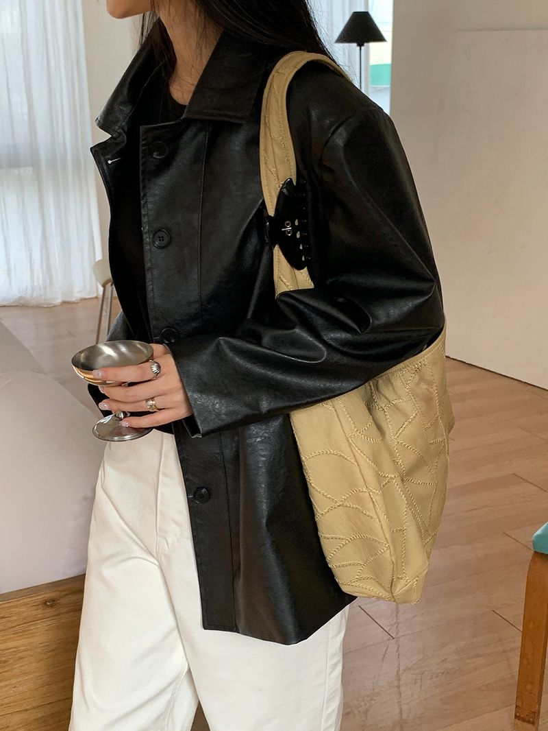 [MADE] Blending leather jacket