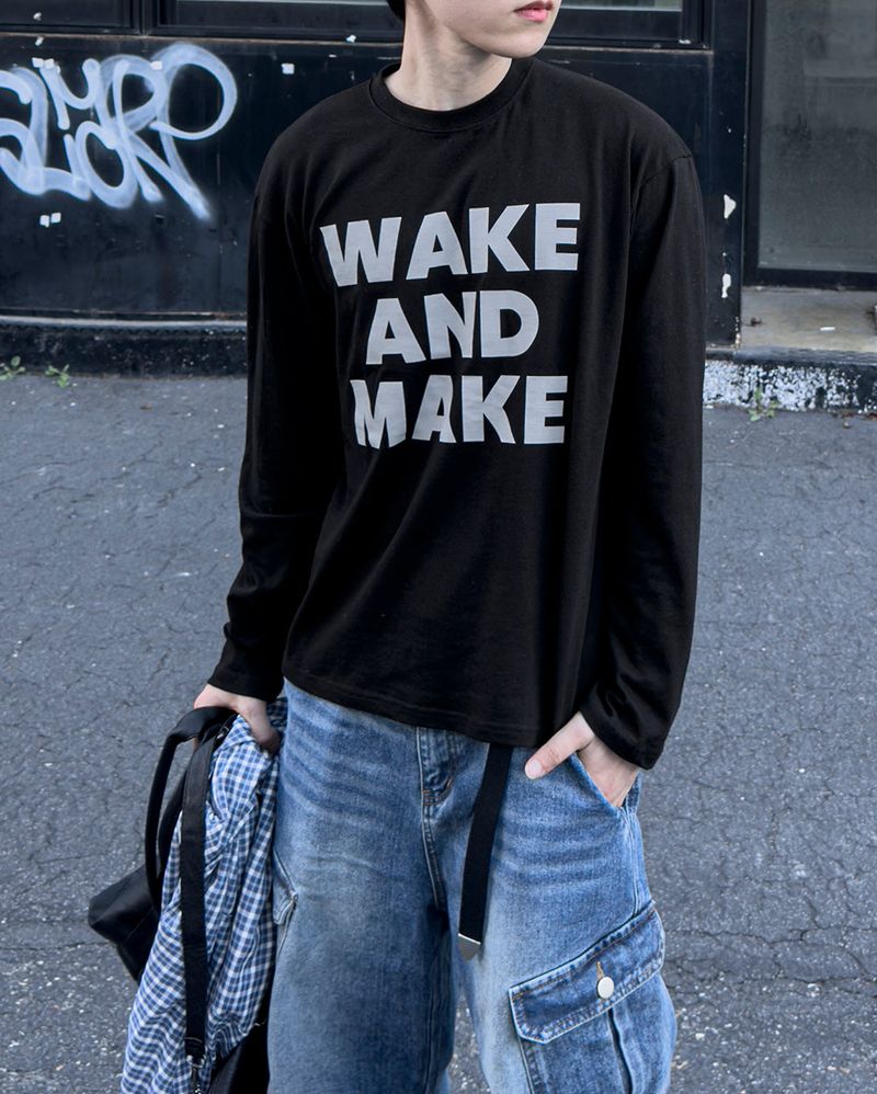 Text Regular Fit Long Sleeve