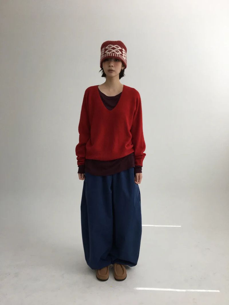 Pattah Nordic Knit Hat (4color)