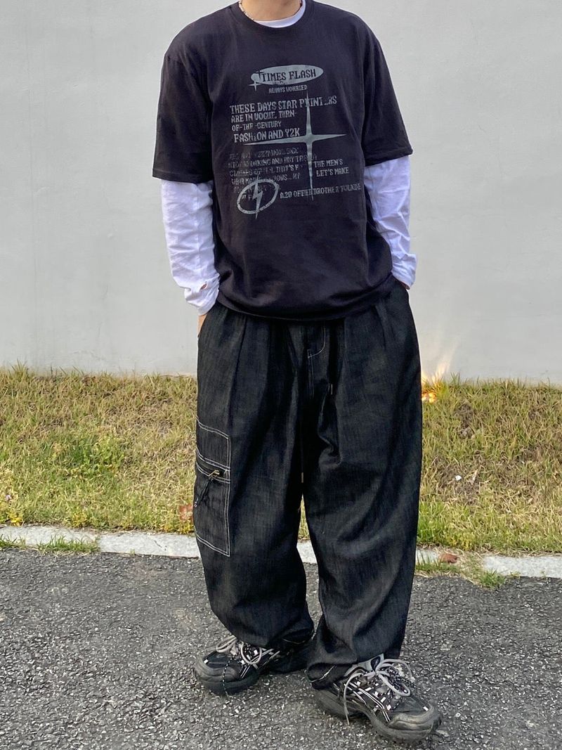 Stitch One Cargo Balloon Pants 1C
