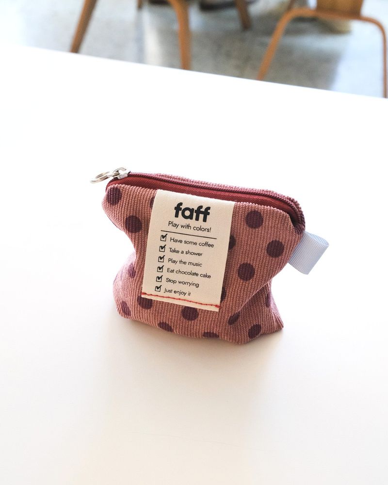 faff Pouch mini Dot Pink