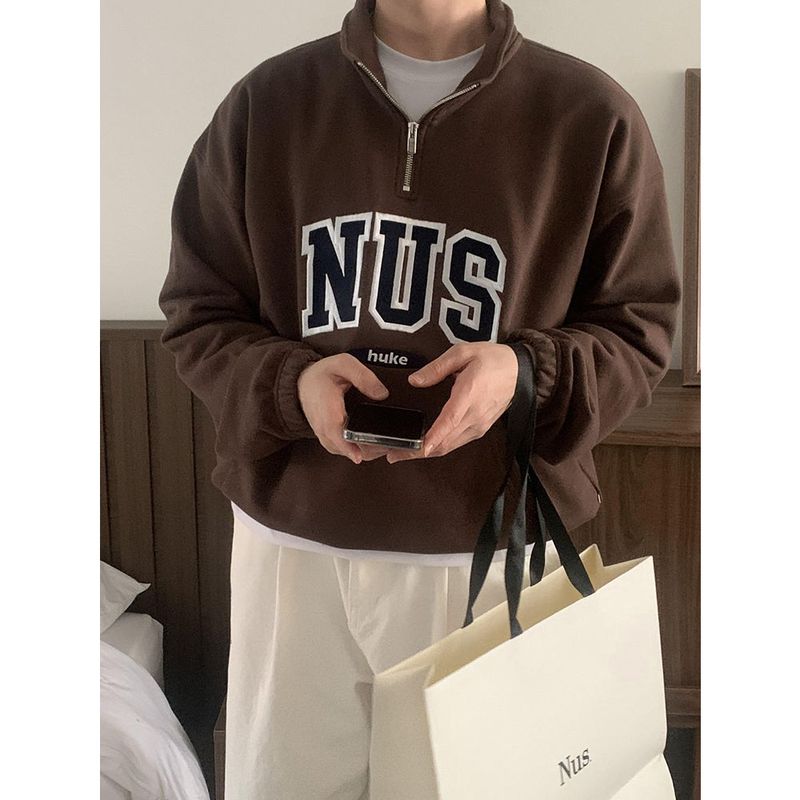 Huke x Nus. half zip-up