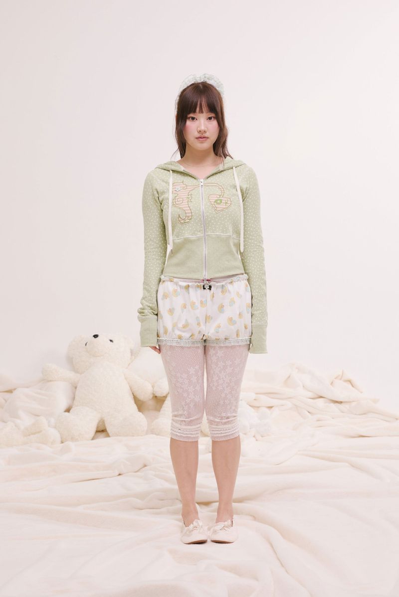 moon bear pumpkin shorts ivory