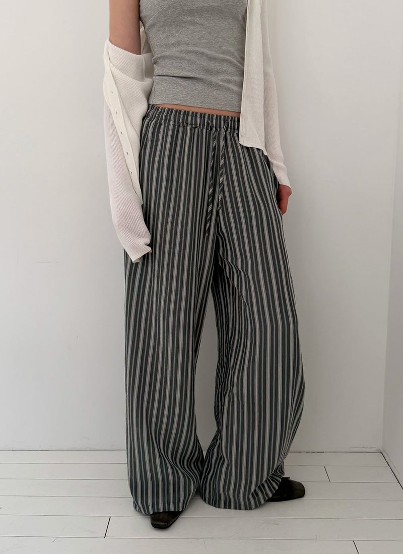 [ORIGINAL] Radi Stripe Summer Two-Way Pants