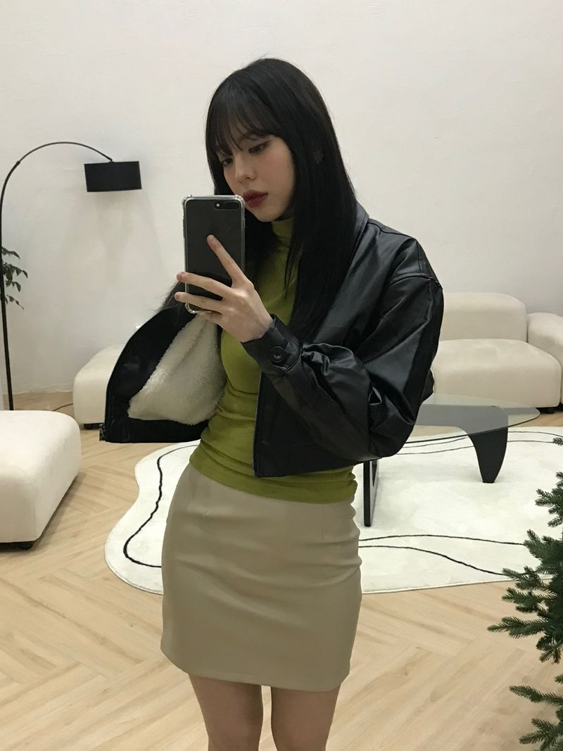 Malo short leather jacket