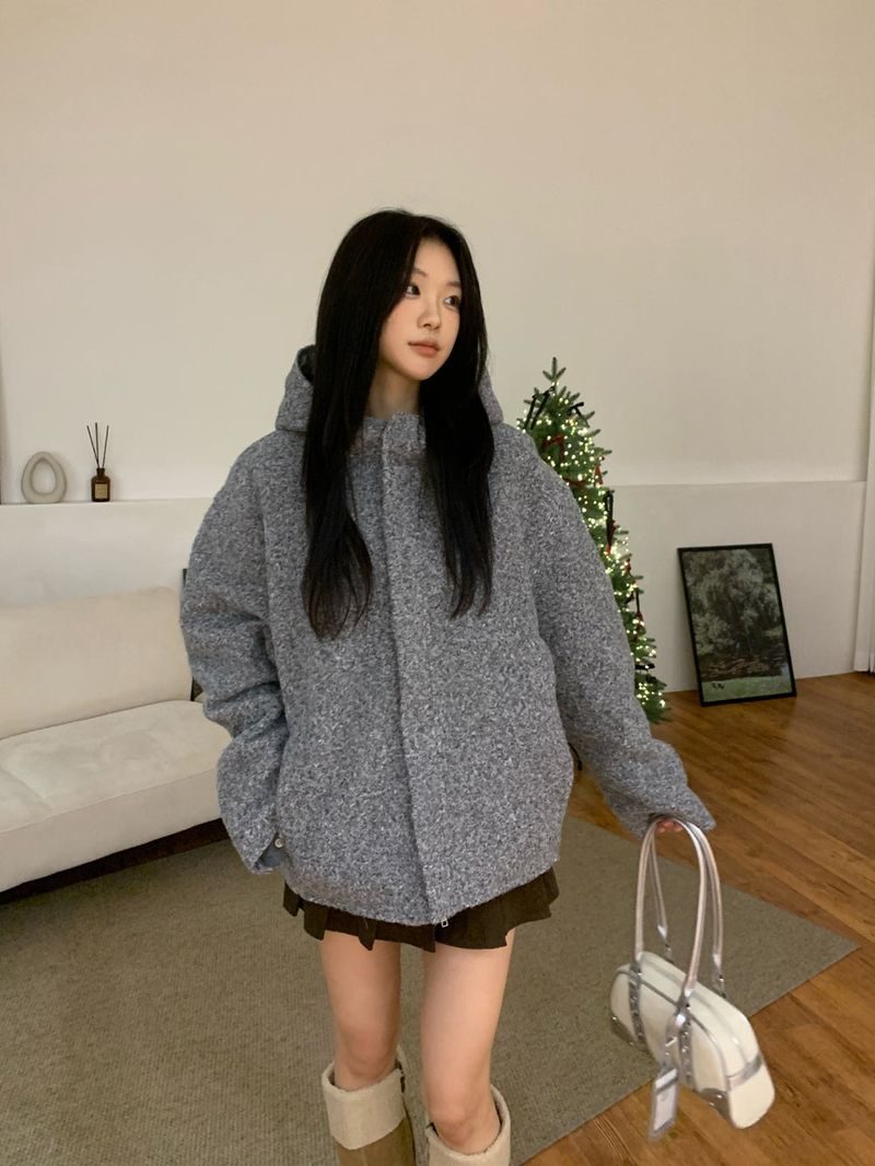 [UNISEX] from Mix Hood Coat Jacket