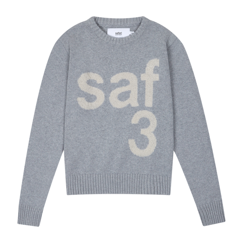 safarispot（サファリスポット）の「1/2 BASIC SAFARI KNIT (GRAY)（Tops）」