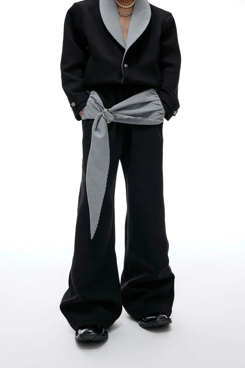 Houndstooth Bow Sweatpants