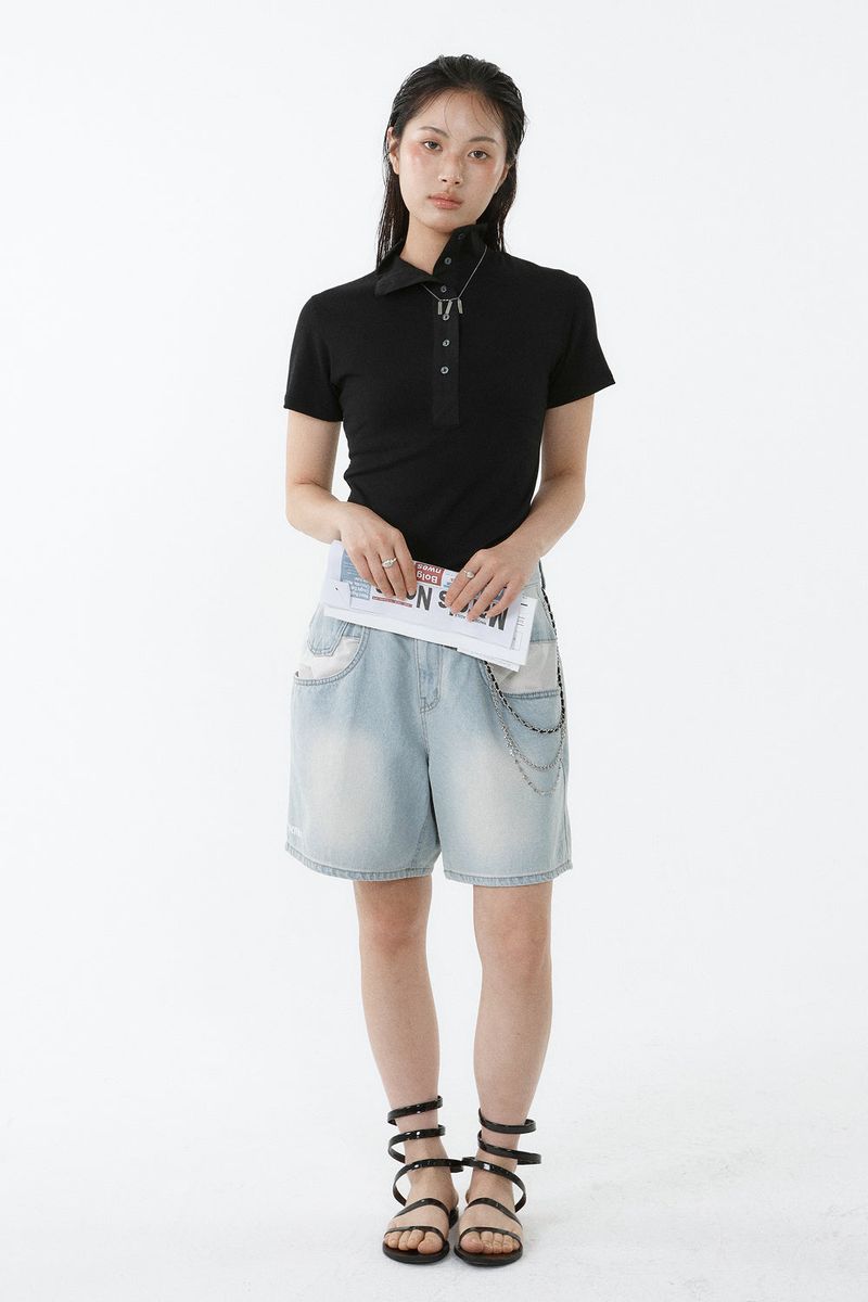 SOFT TENCEL HIGH-NECK TOP_BLACK