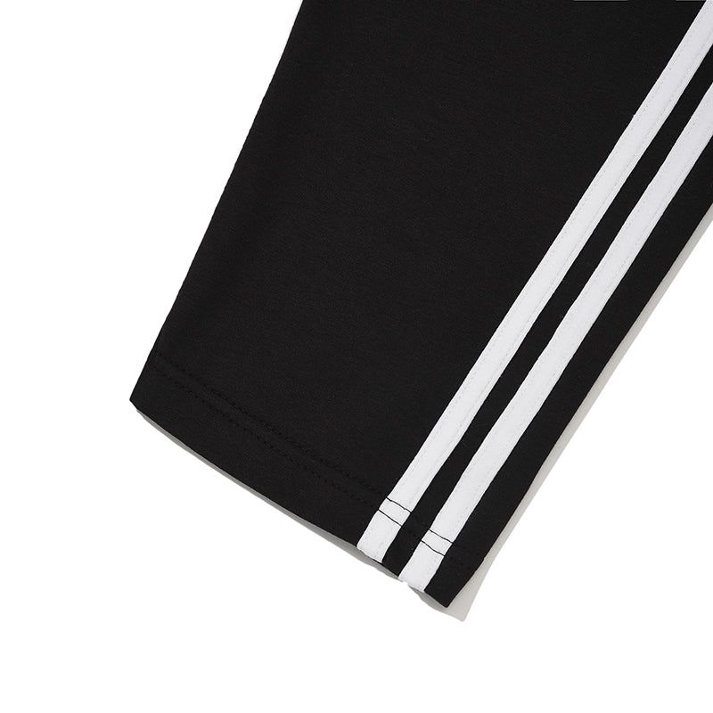 LINE POINT SHORT LEGGINGS [BLACK]