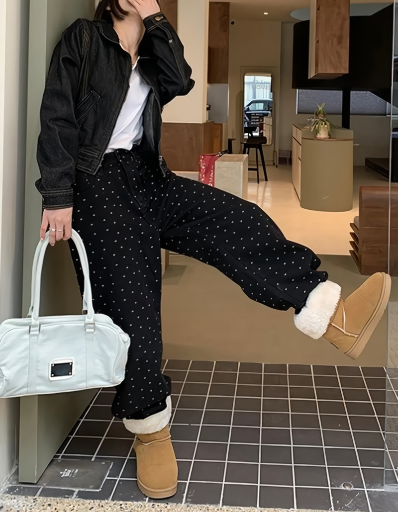 FLOWER DOT DENIM PANTS code 23001