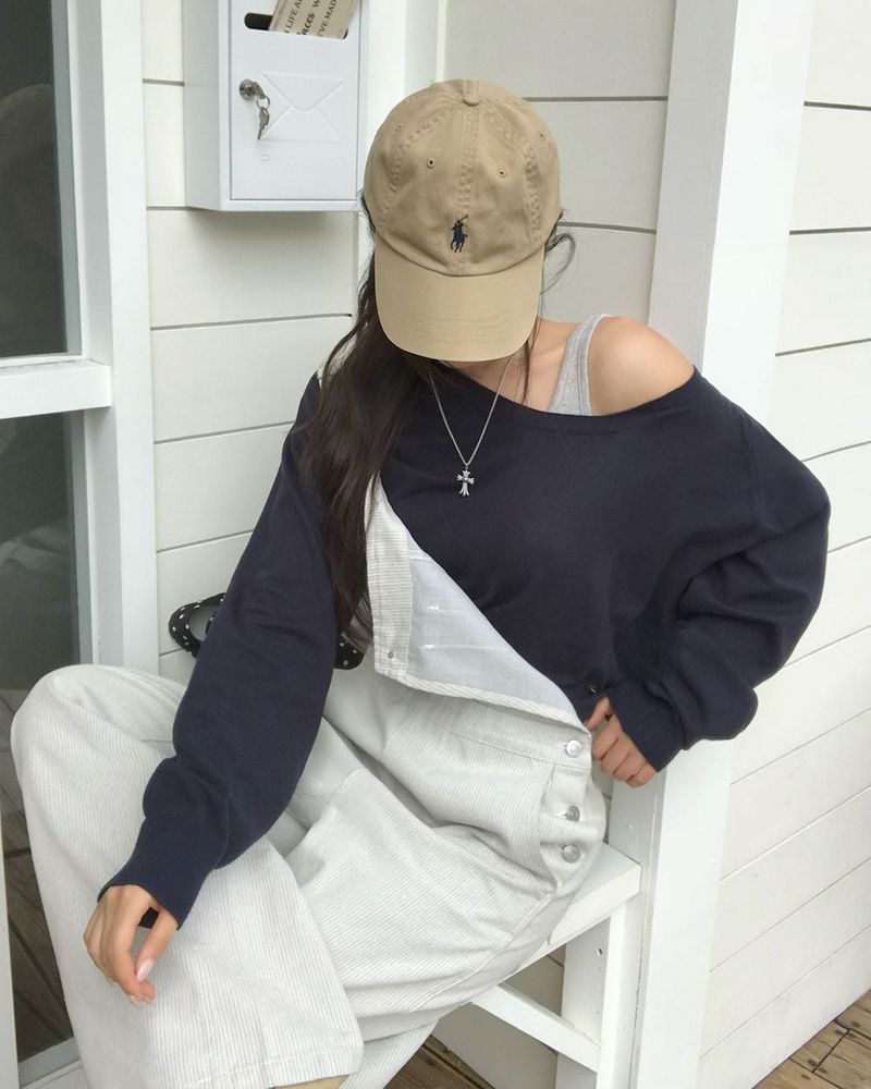 [ORIGINAL] Good Day Overall Stripe Wide Pants