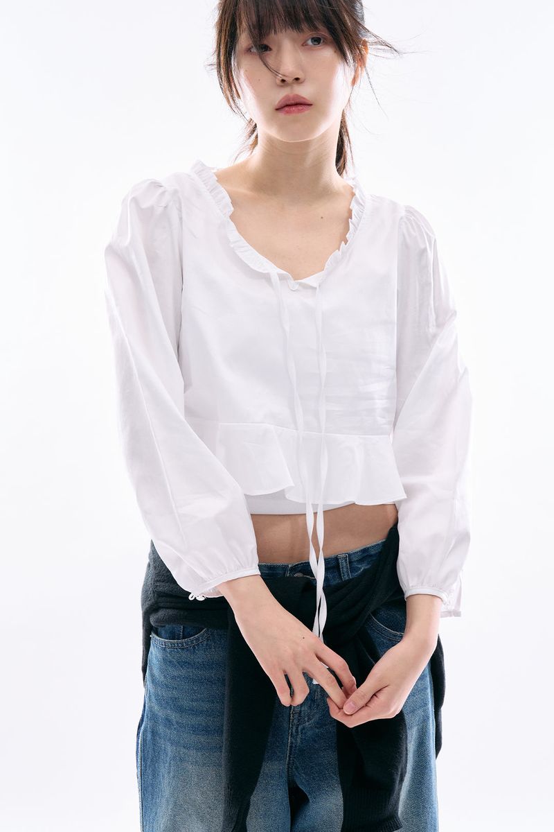 Mori satin blouse