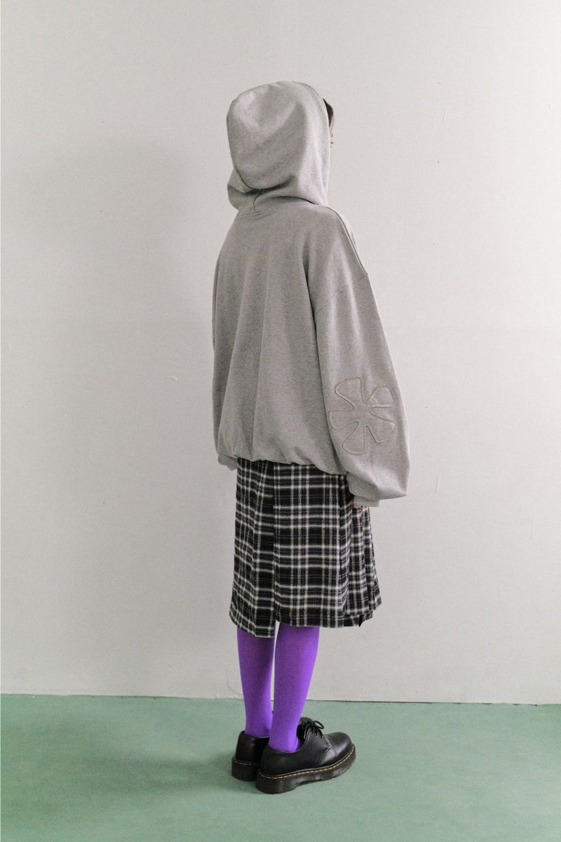 エルボーパッチフードジップアップ (3color)