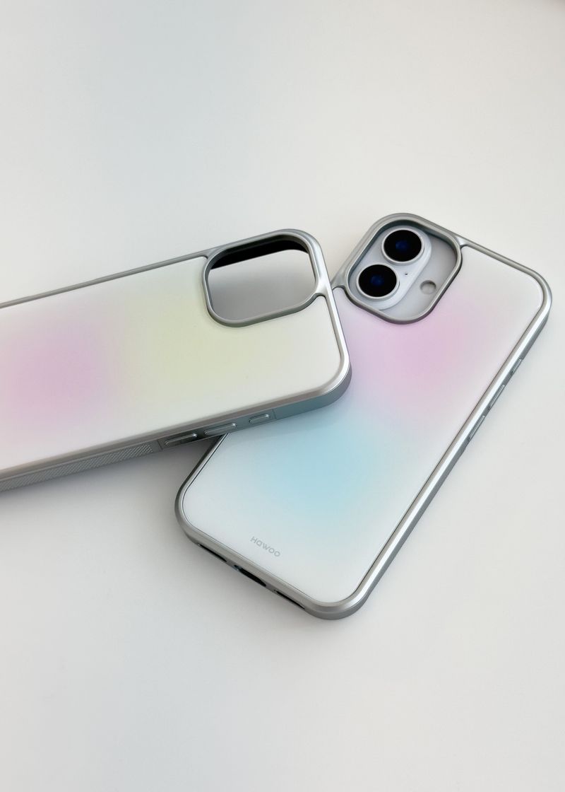 sorbet silver epoxy bumper case (berry soda)