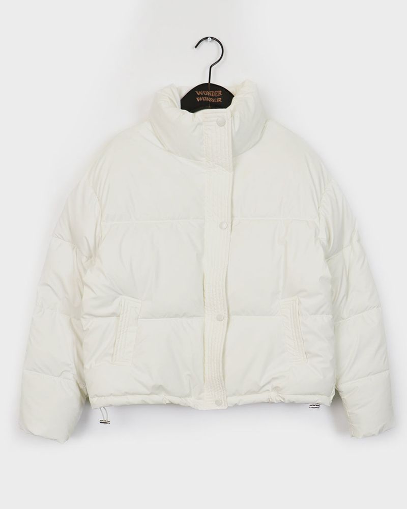 Yukan Matt Basic Oversized Fit Short Padded Jacket