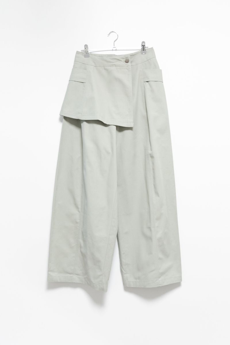 wrap skirt pocket pants(3colors)
