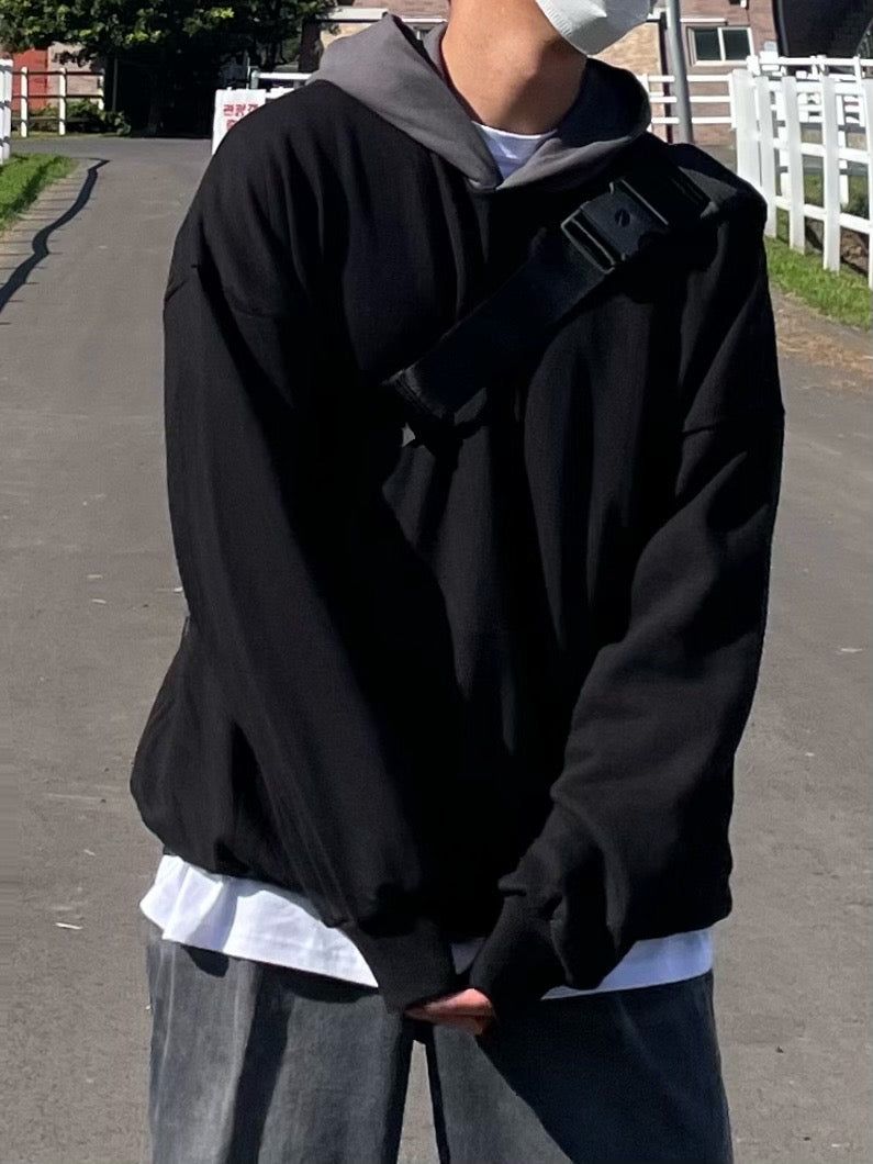 COVER TWO TONE LOOSEFIT HOODY