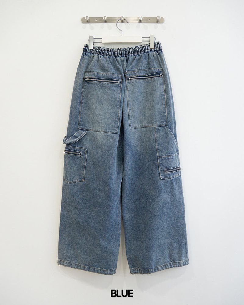 Leaf Double Knee Denim Pants