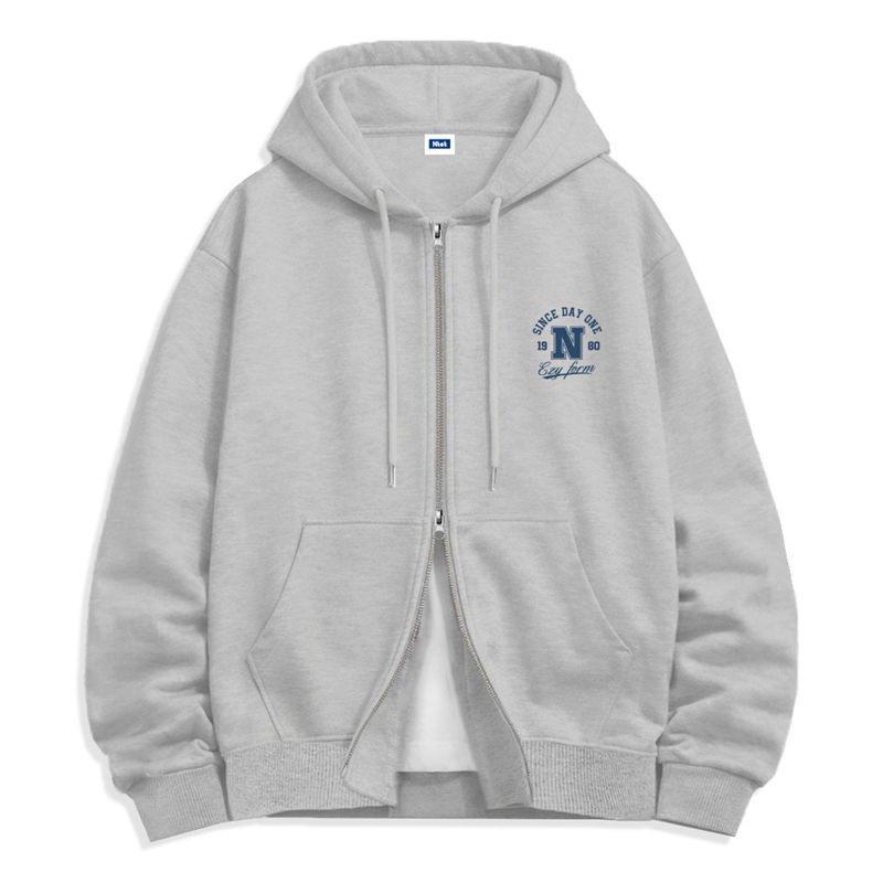 N emblem 2-way zip-up (4color)