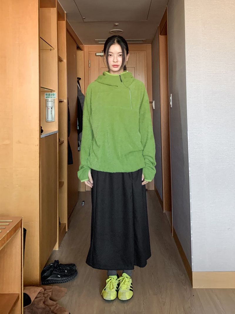 フリースフードアノラック
