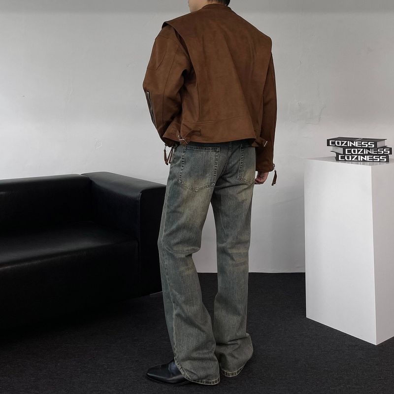 MG Suede Biker Jacket (3 colors)