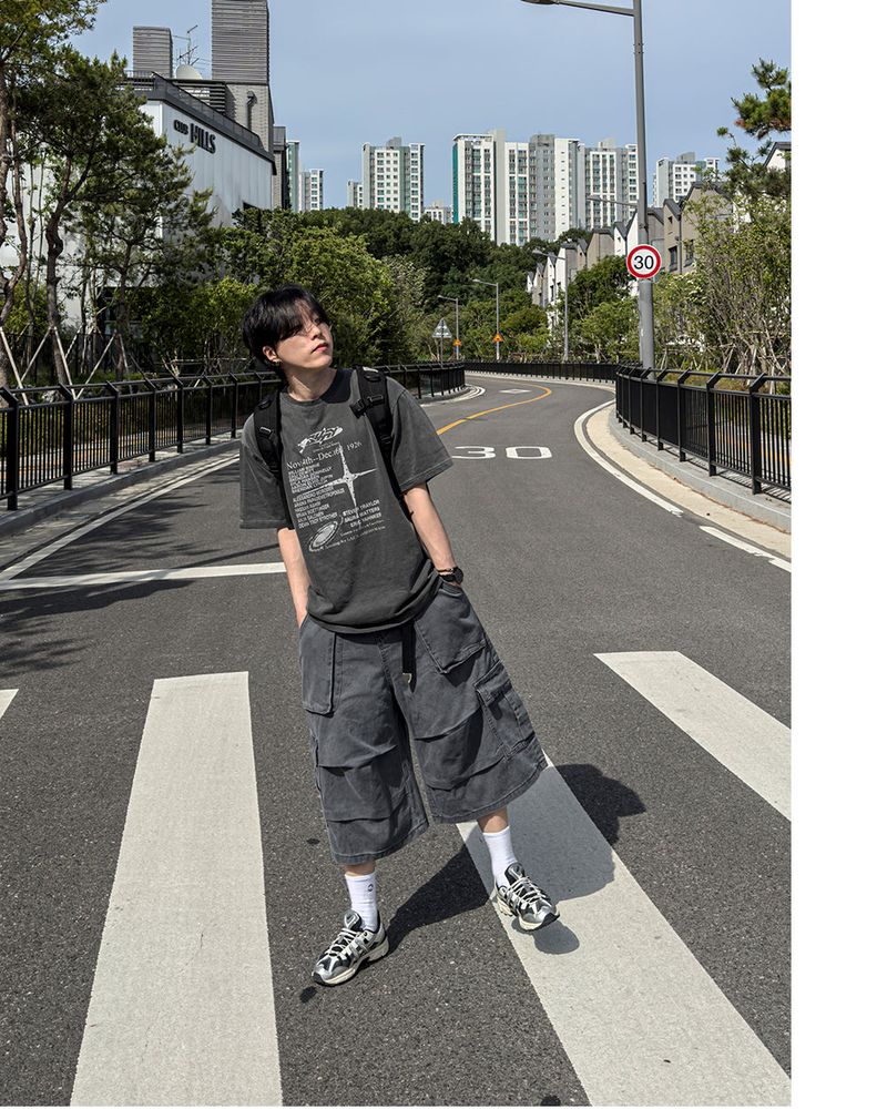 RUBINE 7‑PART CARGO BERMUDA PANTS