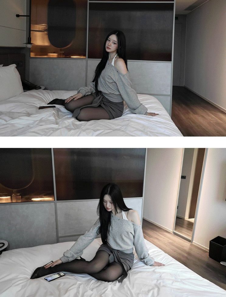 Mikel Unbalance One-Shoulder Sweatshirt