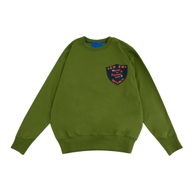 SWITCH123（スウィッチワンツースリー）の「スイッチワッペンMTM Tシャツ（ユニセックス）_SYF3TS04KK（トップス）」