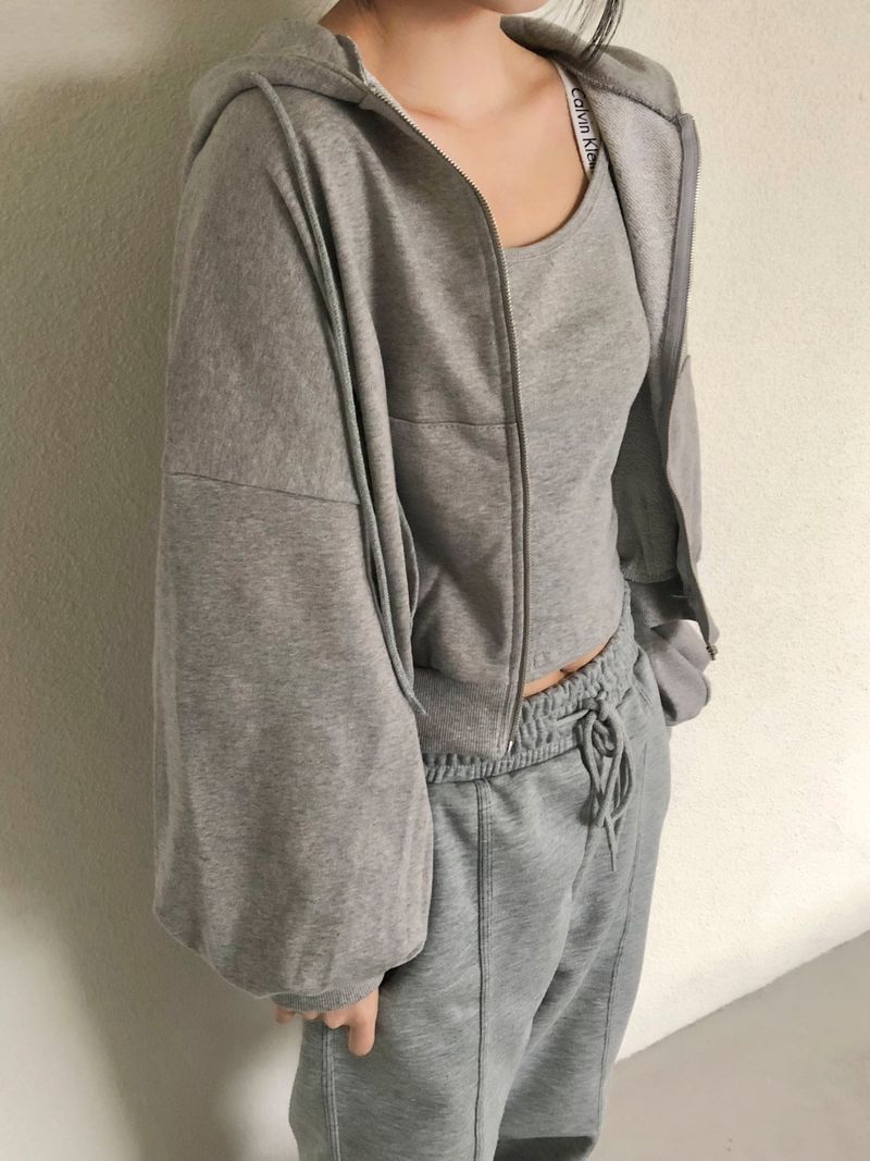 Melora hood zip-up set