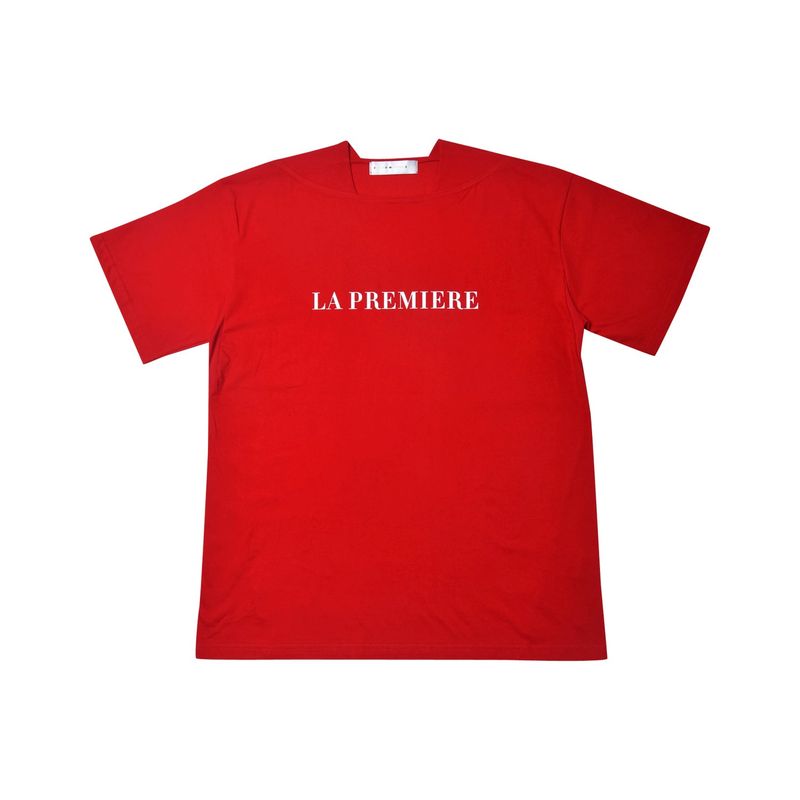 C.O.M.E（シーオーエムイー）の「[UNISEX] LA PREMIERE T-Shirt (Red)（Tops）」